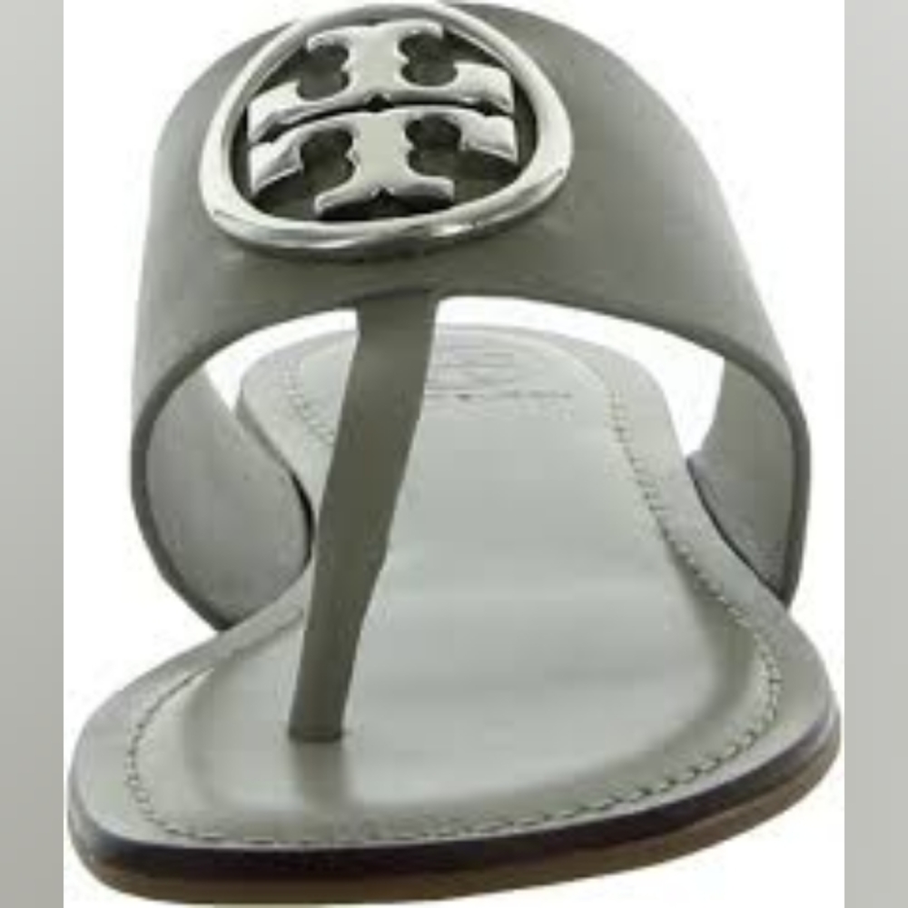 Tory Burch gray sandals.
